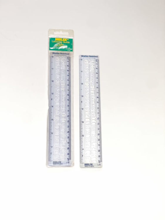 Picture of 7216-HELIX LETTERING GUIDE RULER SHATTERPROOF 20CM